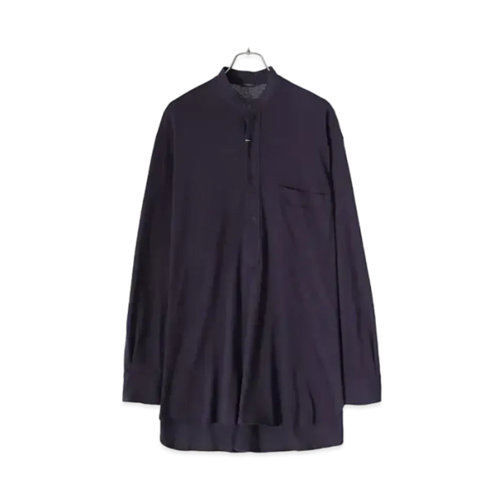 COMOLI Jersey Pullover Shirt "Navy"
