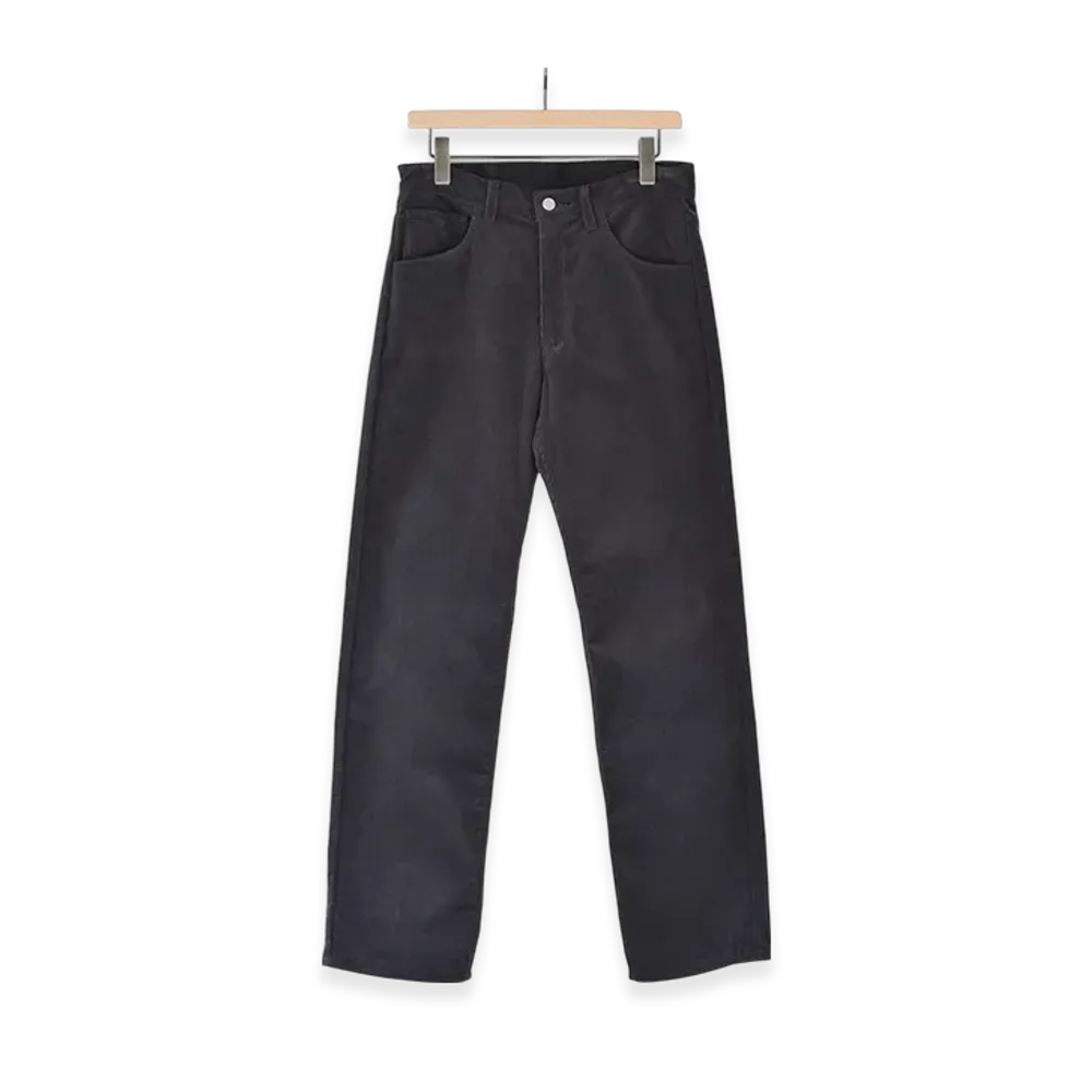COMOLI Corduroy 5P Pants "Stone Navy"