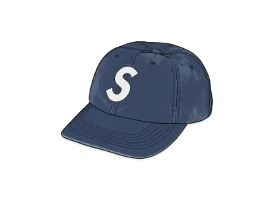 Supreme Washed Canvas S Logo 6-Panel "Navy"