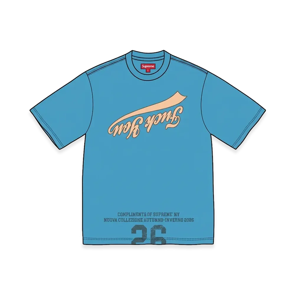 Supreme Cracked Flipped S/S Top "Blue"