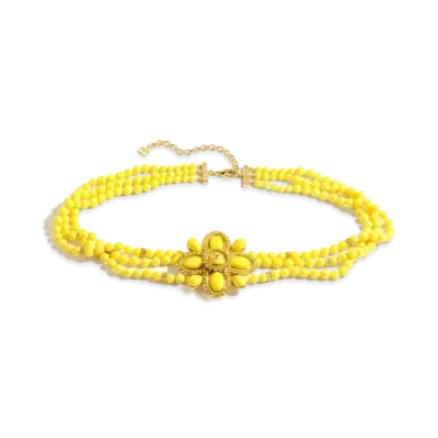CHANEL Chain Belt Metal, Resin, Glass Pearls & Strass "Gold/Yellow/Crystal"