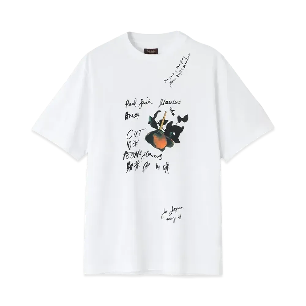 Paul Smith Peony Photogram Print Tee "White"