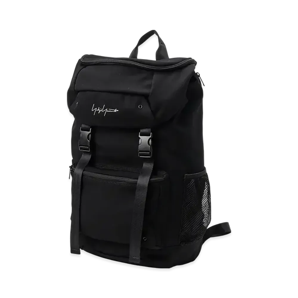 Yohji Yamamoto POUR HOMME YY Signature Wool Gabardine Backpack "Black"