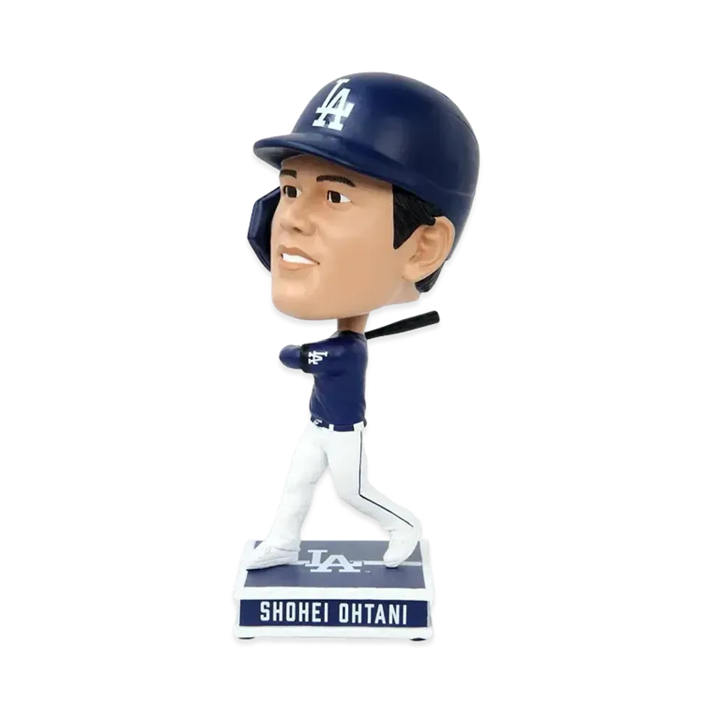 HOMEGAME x SHOHEI OHTANI \ HOME GAME LA DODGERS 9.5 INCH CITY CONNECT BIGHEAD SQUARE BASE "NAVY"