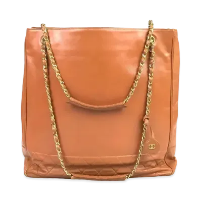 CHANEL Matelasse Lambskin Chain Shoulder Bag