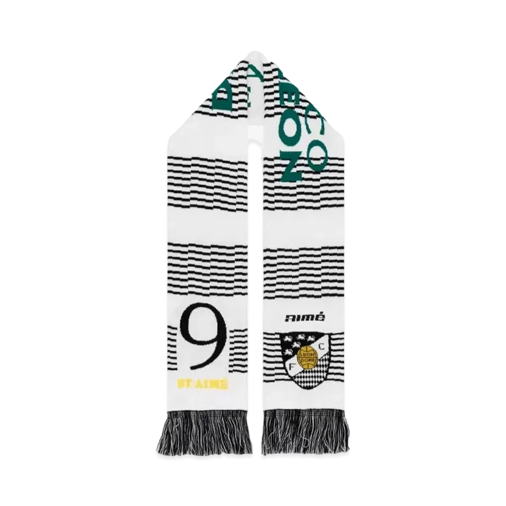 Aime Leon Dore Team Leon Soccer Scarf "White"