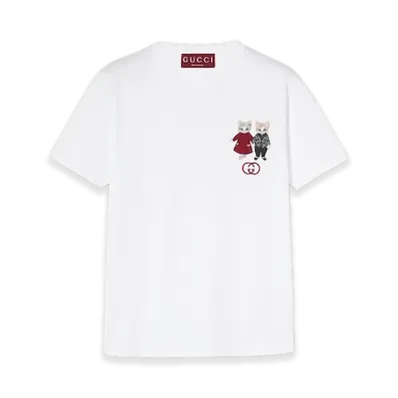 GUCCI x Higuchi Yuko Cotton Jersey T-shirt Japan Exclusive "White"