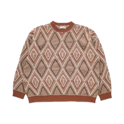 TTT MSW Diamond Pull Over Knit "Brown"