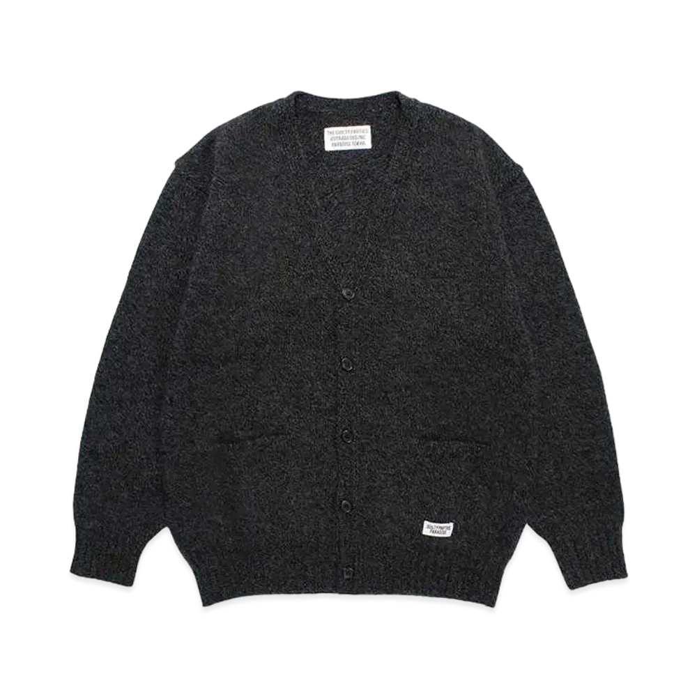WACKO MARIA Classic Knit Cardigan "Charcoal"