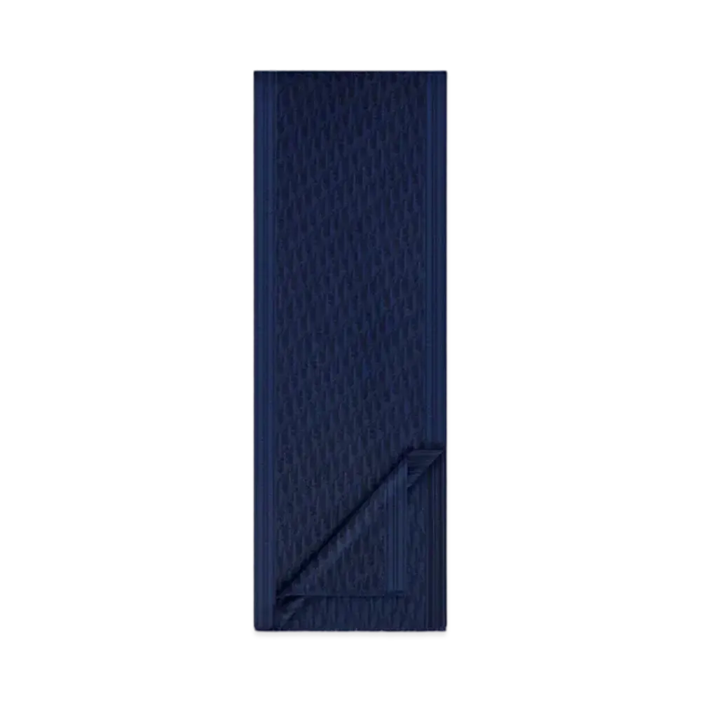 Dior Scarf Dior Oblique Cashmere "Navy Blue"