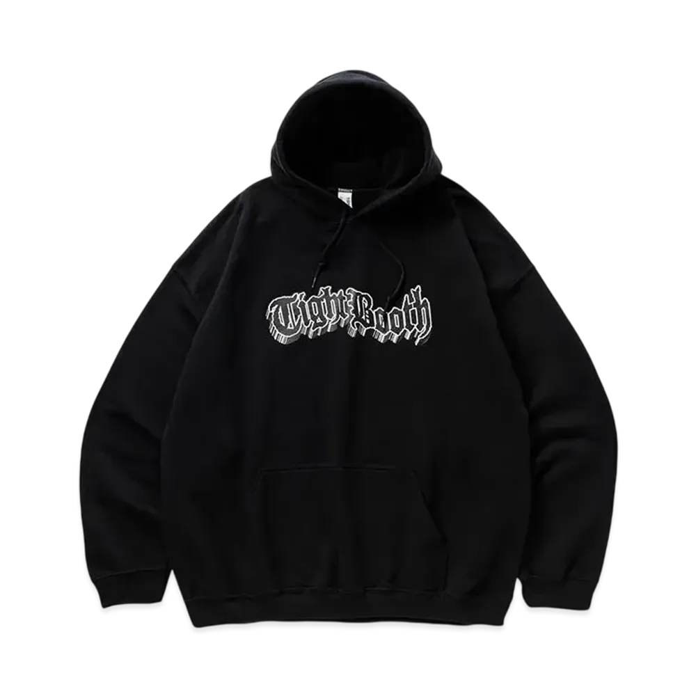 TIGHTBOOTH 3D Logo Hooded Sweat Shirt "Black"
