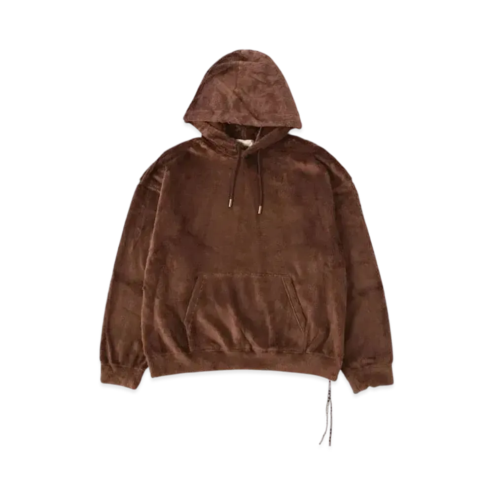 mastermind WORLD Boxy Sherpa Hoodie "Brown"