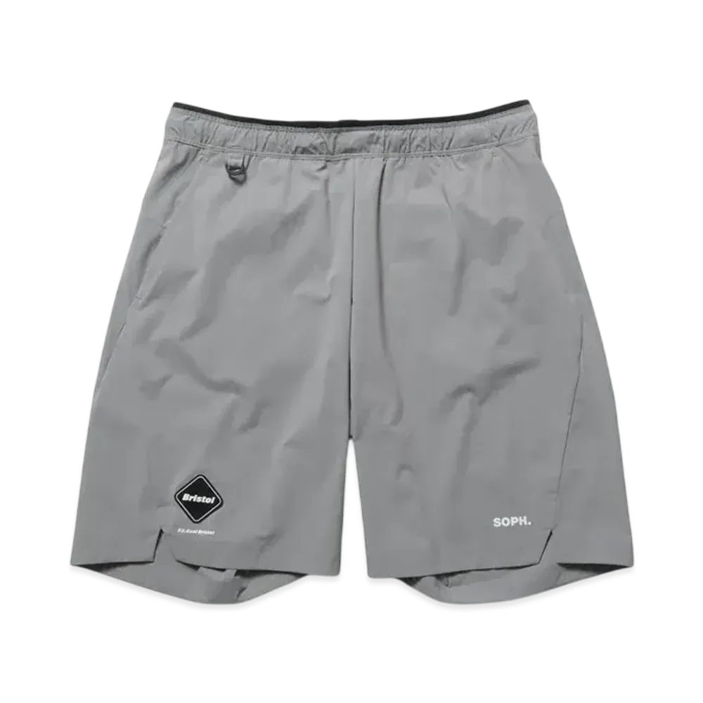 F.C.Real Bristol Cordura Stretch Team Track Shorts "Light Gray"