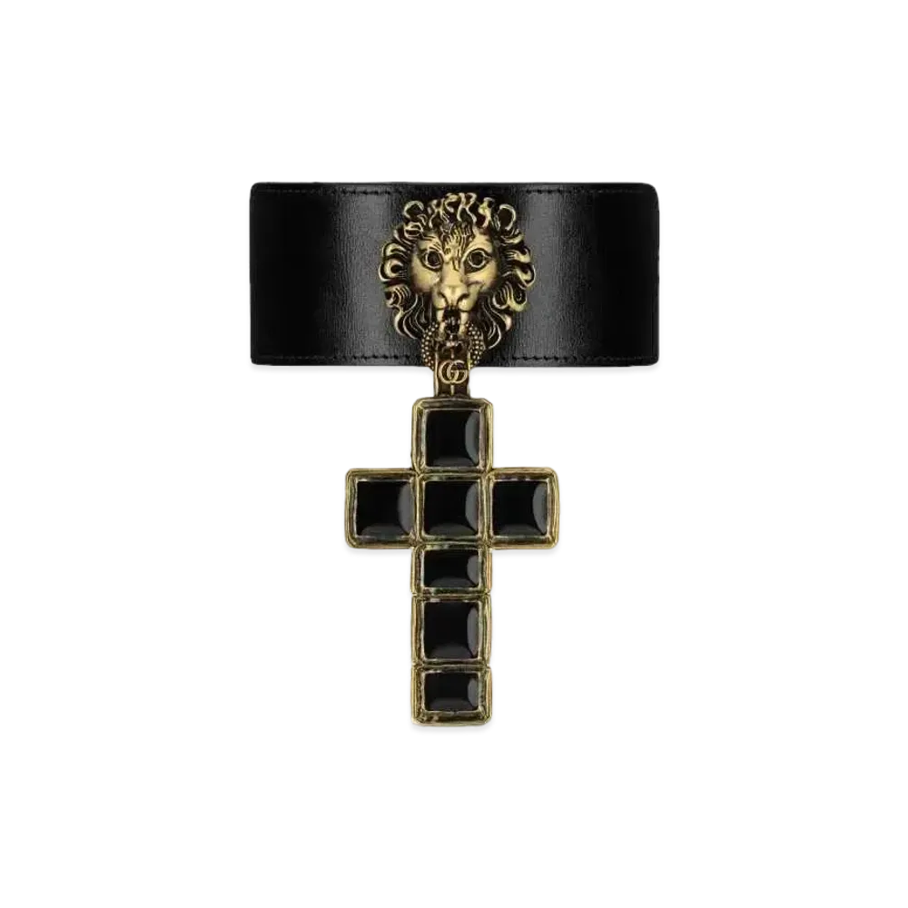 GUCCI Leather Chocker "Black"