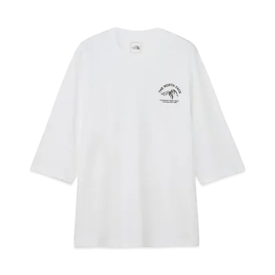 The North Face Quarter Sleeve One Point Logo Tee "White"