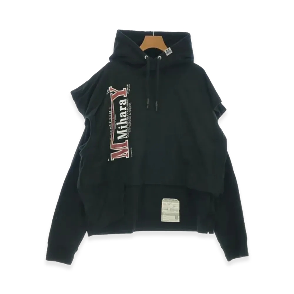 Maison MIHARA YASUHIRO T-shirt Docking Hoodie "Black"
