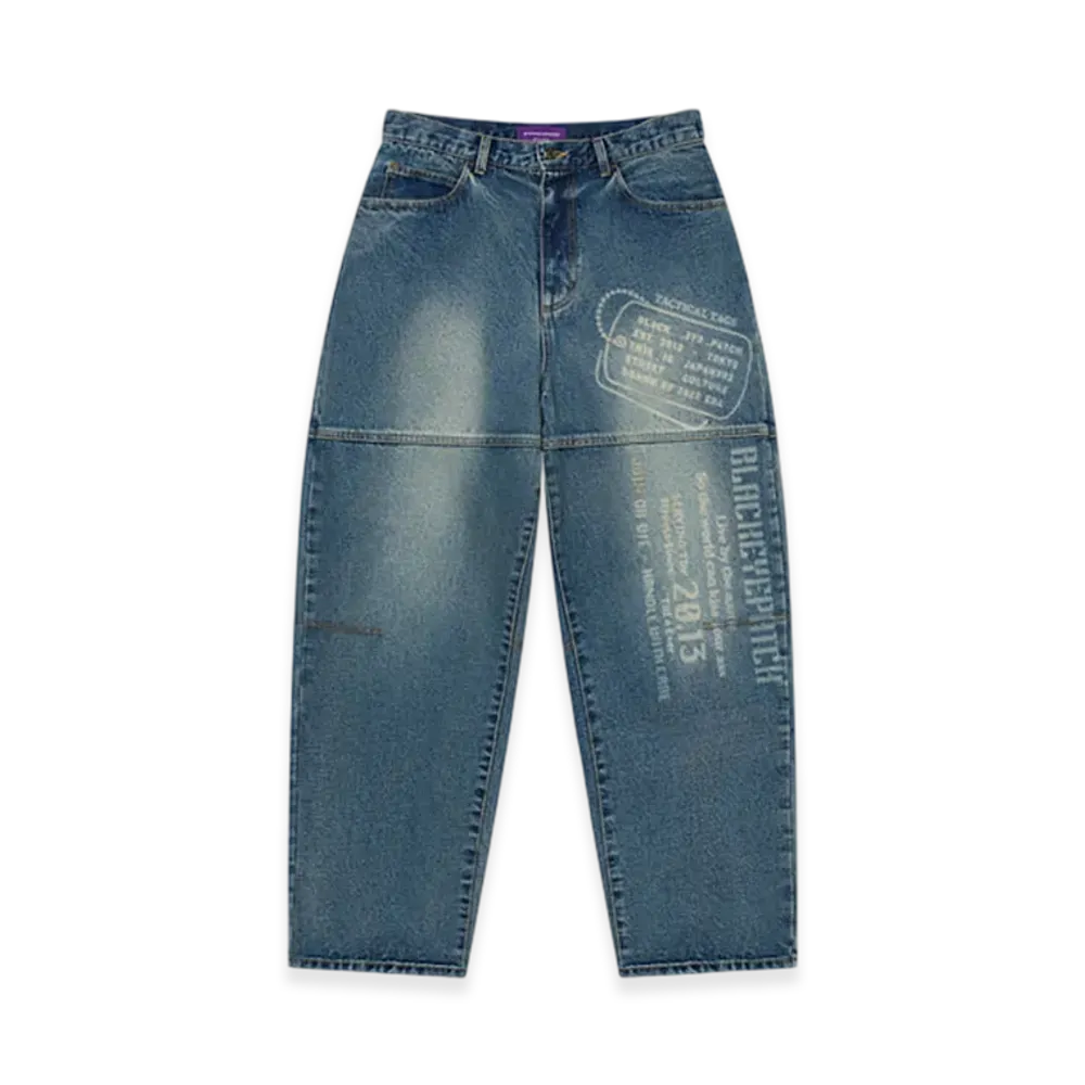 BlackEyePatch Dogtag Extra Baggy Jeans "Indigo"