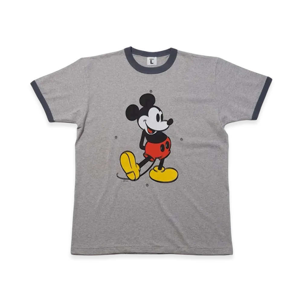 Weber x Disney Collection Mickey Mouse / Proof Printing Tee Ringer "Gray"