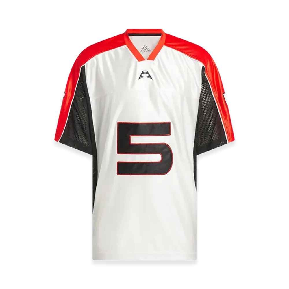 adidas Anthony Edwards Short-Sleeve Jersey "Cloud White/Active Red"