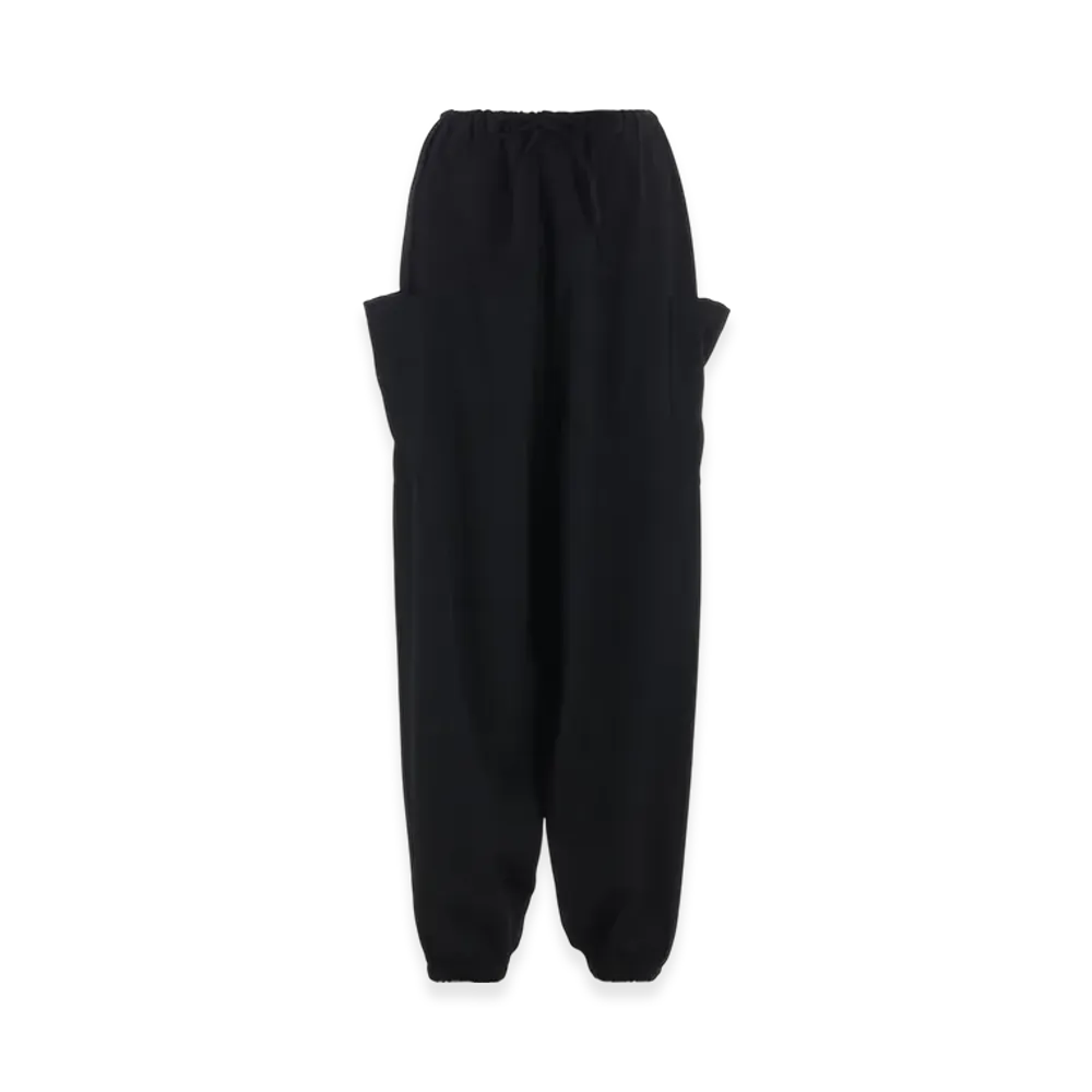 Yohji Yamamoto Gabardine Relaxed Fit Pants "Black"