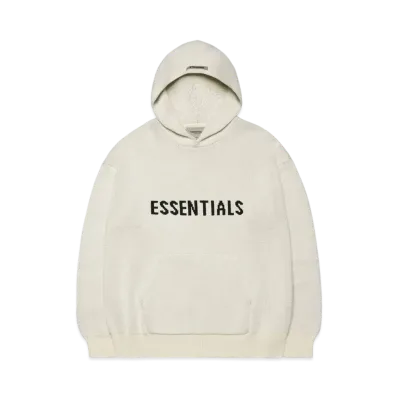 FEAR OF GOD ESSENTIALS Knit Hoodie "Cream"