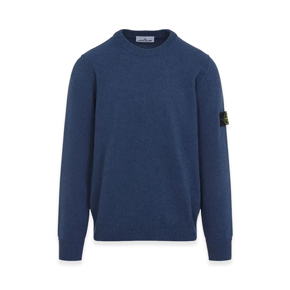 Stone Island Lambswool Crewneck Sweater "Blue"