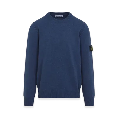 Stone Island Lambswool Crewneck Sweater "Blue"
