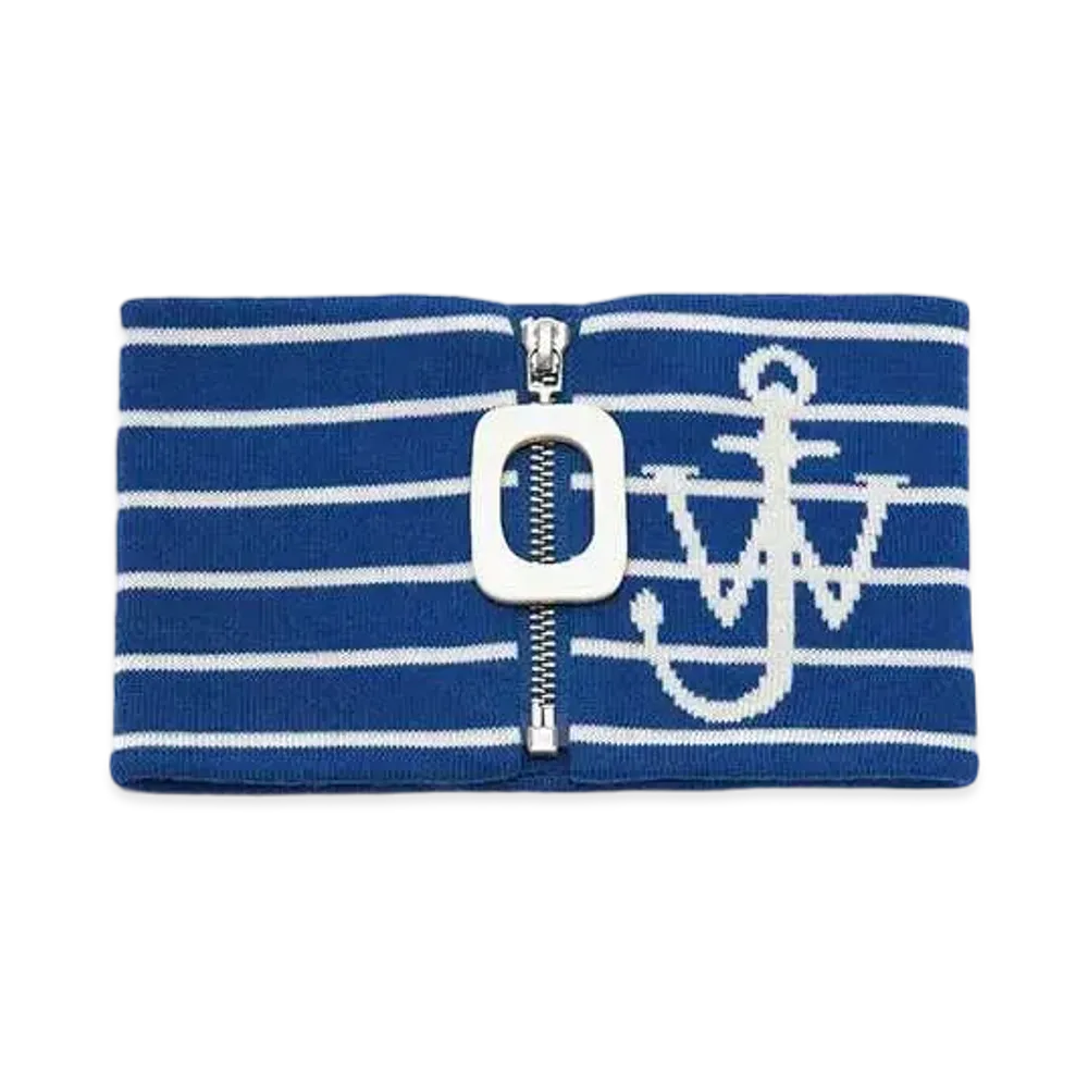 JW ANDERSON Striped Neck Band "Azure Blue"