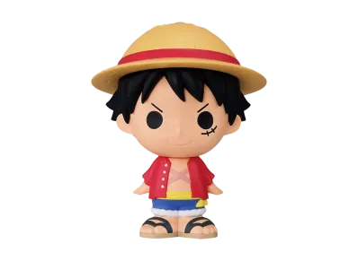 BANDAI "Ichiban Kuji" -One Piece MONKEY.D.LUFFY - Memories of Adventure and the Voyage to the Future -- F Prize Monkey D. Luffy Mini Figure SOFVIC Chu