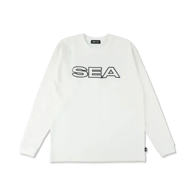 WIND AND SEA Edge Logo L/S Tee "White"