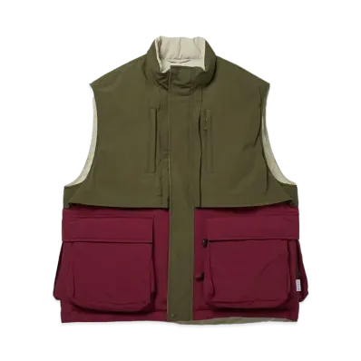DAIWA PIER39 2023 Autumn Winter 4th Delivery Tech Logger Mountain Down Vest "Military Olive"