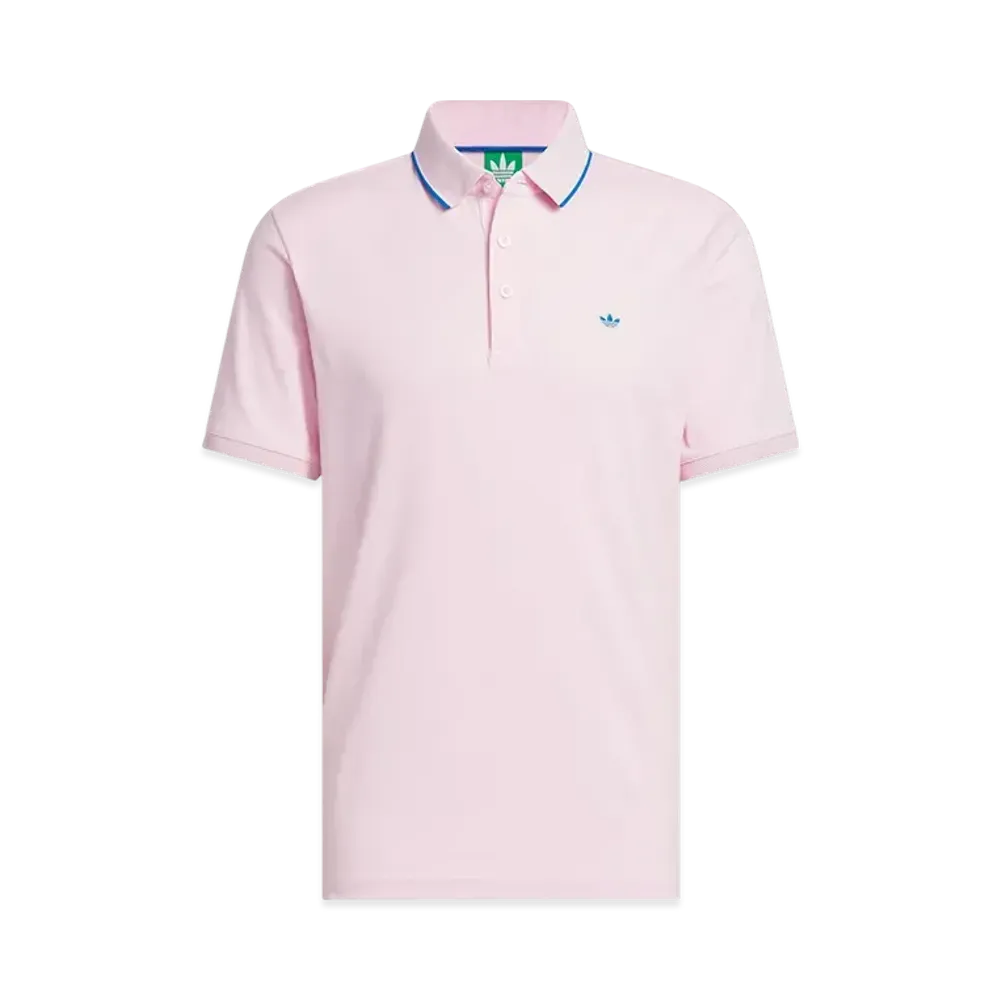 adidas Originals Golf Twist Knit One Point Logo Short Sleeve Polo "Clear Pink"