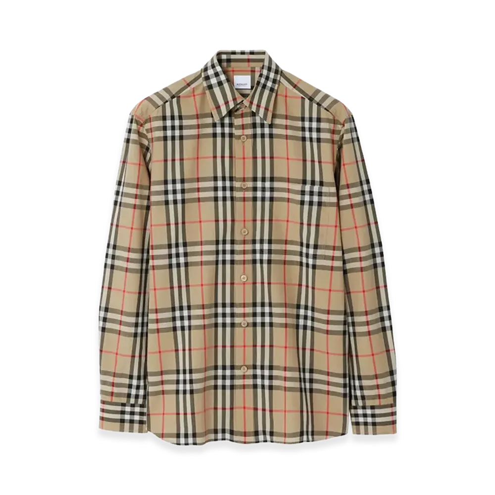 Burberry Check Shirt "Beige"