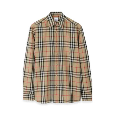 Burberry Check Shirt "Beige"