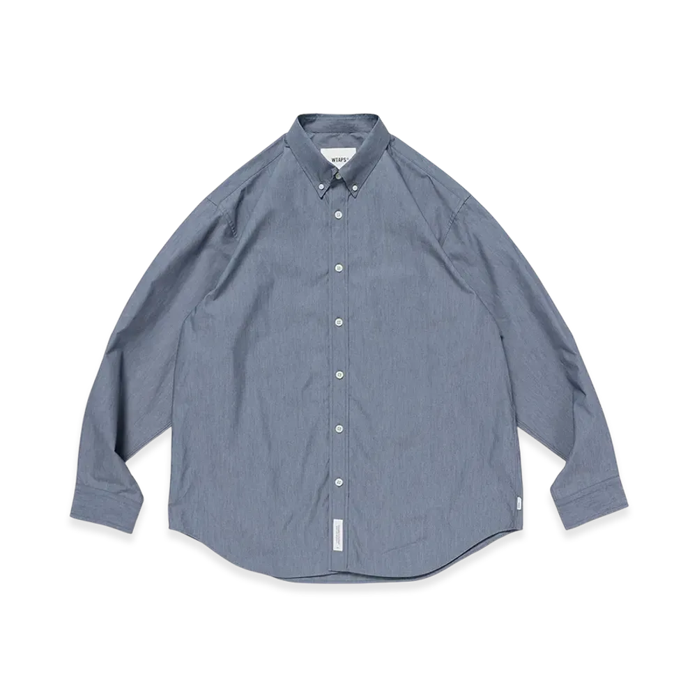 WTAPS BD 02 / LS / NYCO. Broadcloth. CORDURA. RF "Navy"