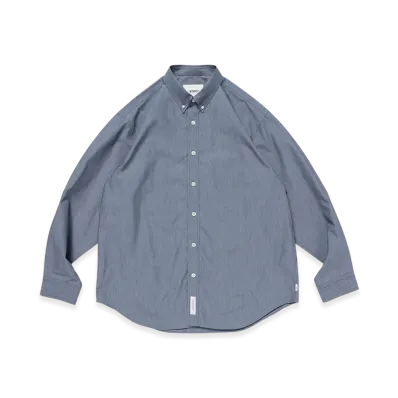 WTAPS BD 02 / LS / NYCO. Broadcloth. CORDURA. RF "Navy"