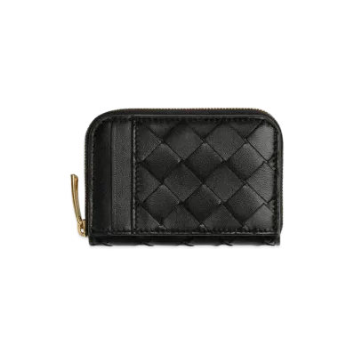 Bottega Veneta Zip Around Wallet "Black"