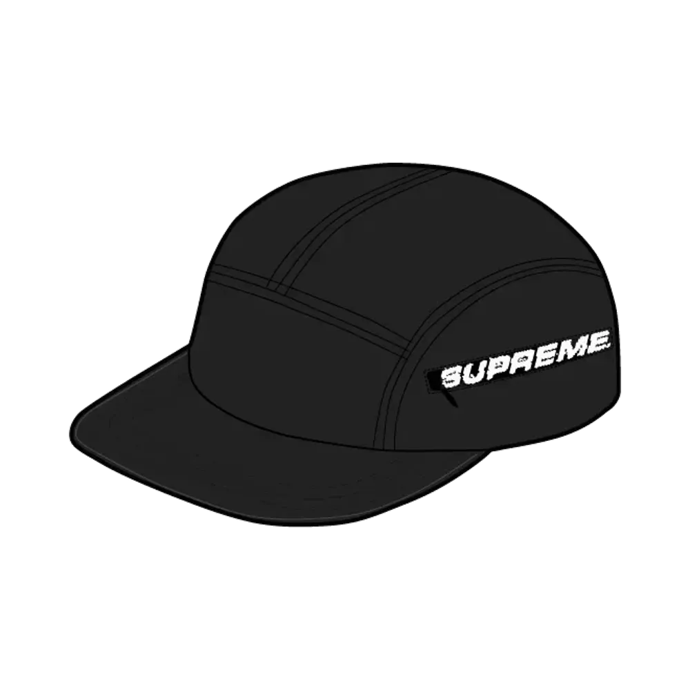 Supreme Side Zip Camp Cap "Black"