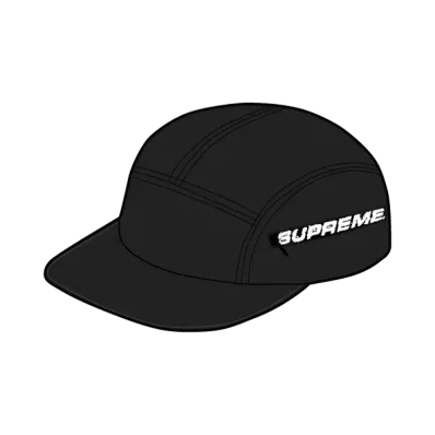 Supreme Side Zip Camp Cap "Black"