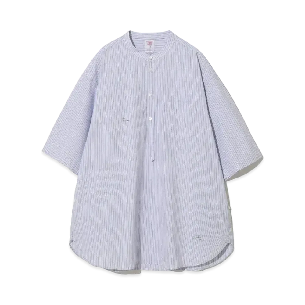 UNDERCOVER 24SS Cotton Typewriter Band Collar Shirt #1 "White ST"