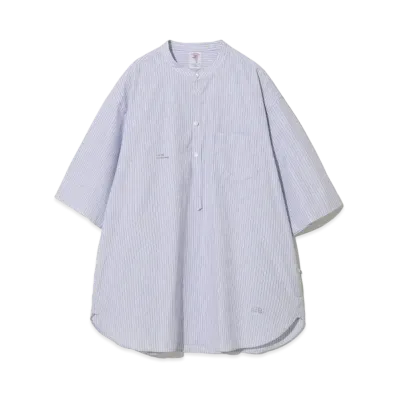 UNDERCOVER 24SS Cotton Typewriter Band Collar Shirt #1 "White ST"