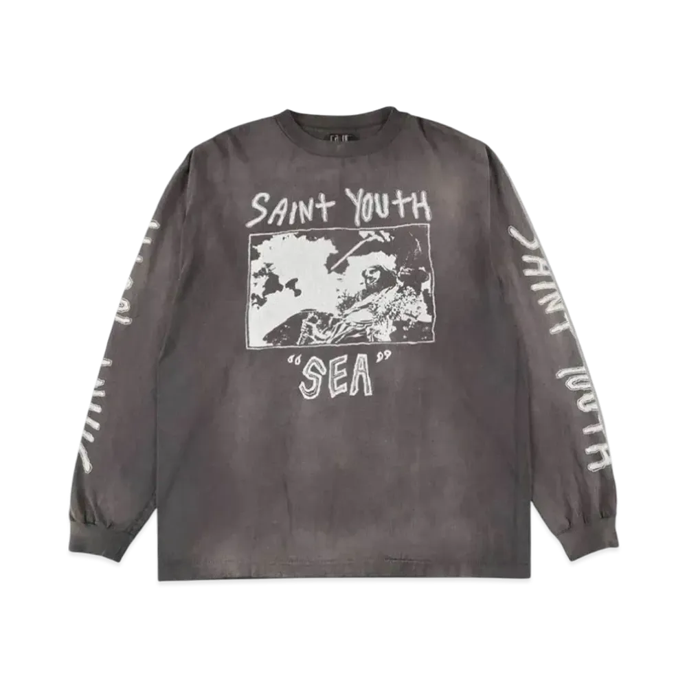 SAINT MXXXXXX x WIND AND SEA LS Tee "Black"