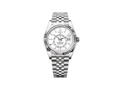 ROLEX Sky-Dweller Oyster 42mm "White/Oyster Steel/White Gold"