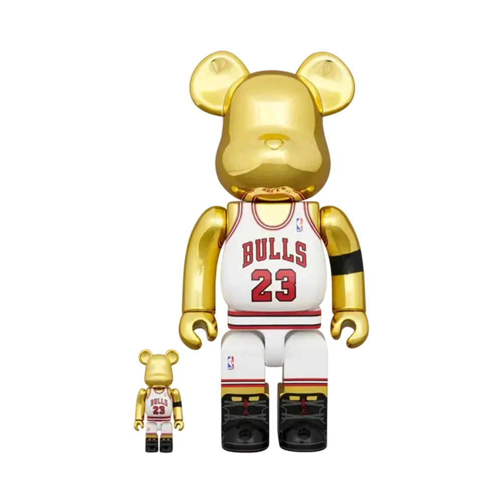 MEDICOM TOY "BEARBRICK" Michael Jordan 1991 WORLD CHAMPION 100% & 400%