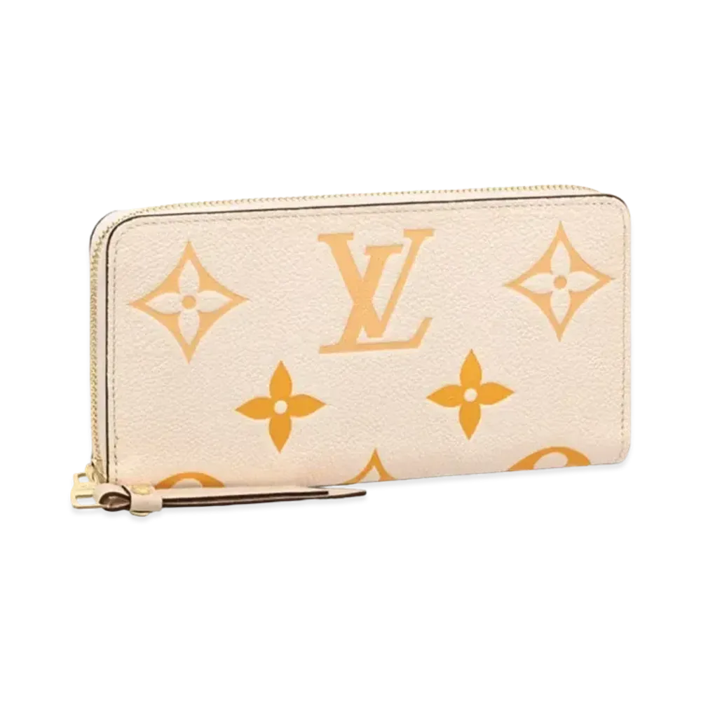 Louis Vuitton Monogram Empreinte Zippy Wallet By the Pool "Creme Saffron"