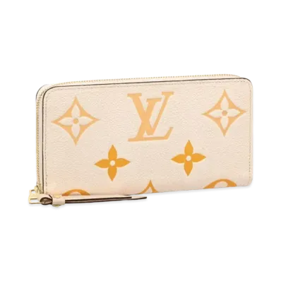 Louis Vuitton Monogram Empreinte Zippy Wallet By the Pool "Creme Saffron"