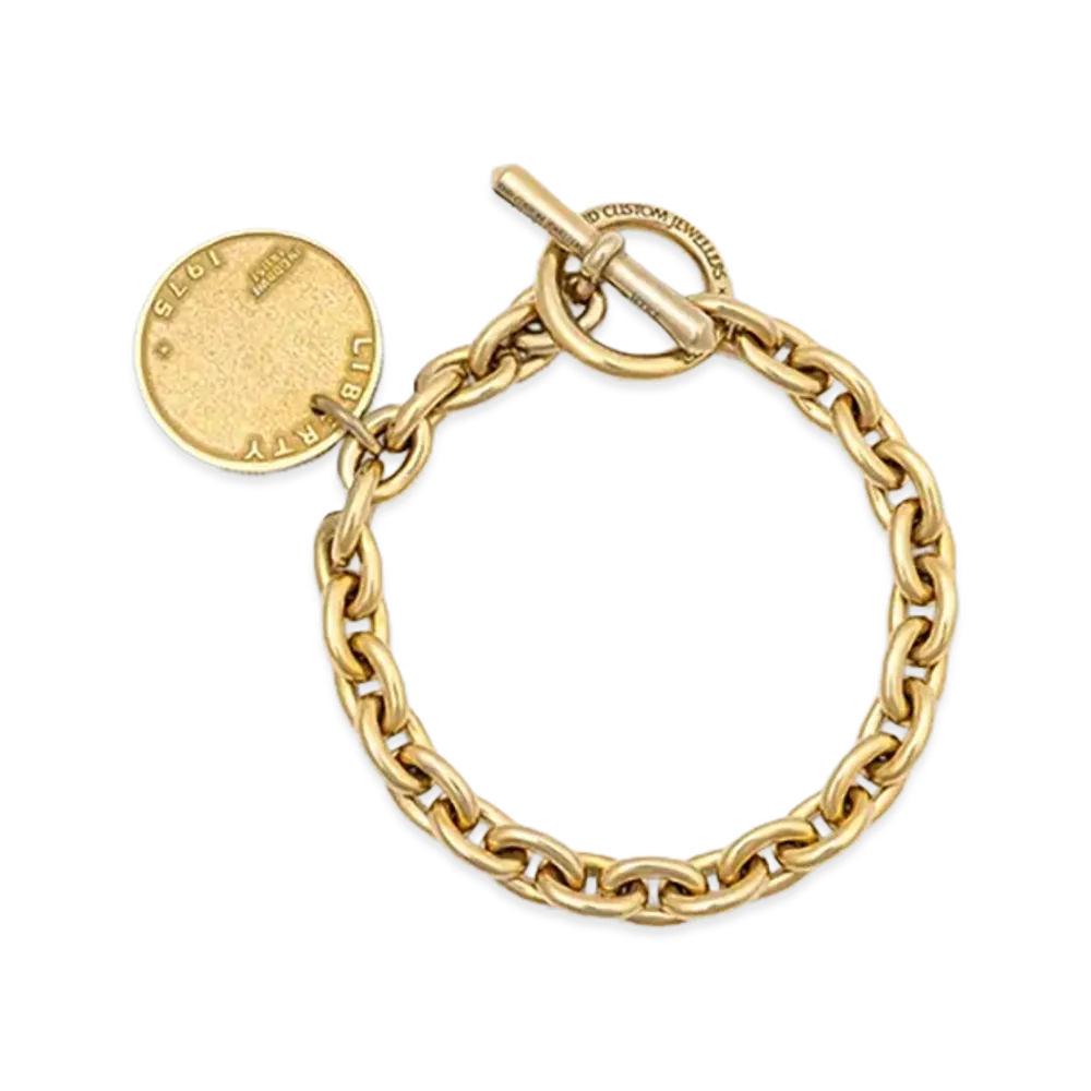HYKE x END CUSTOM JEWELLERS Women's Single Charm Bracelet "Gold"