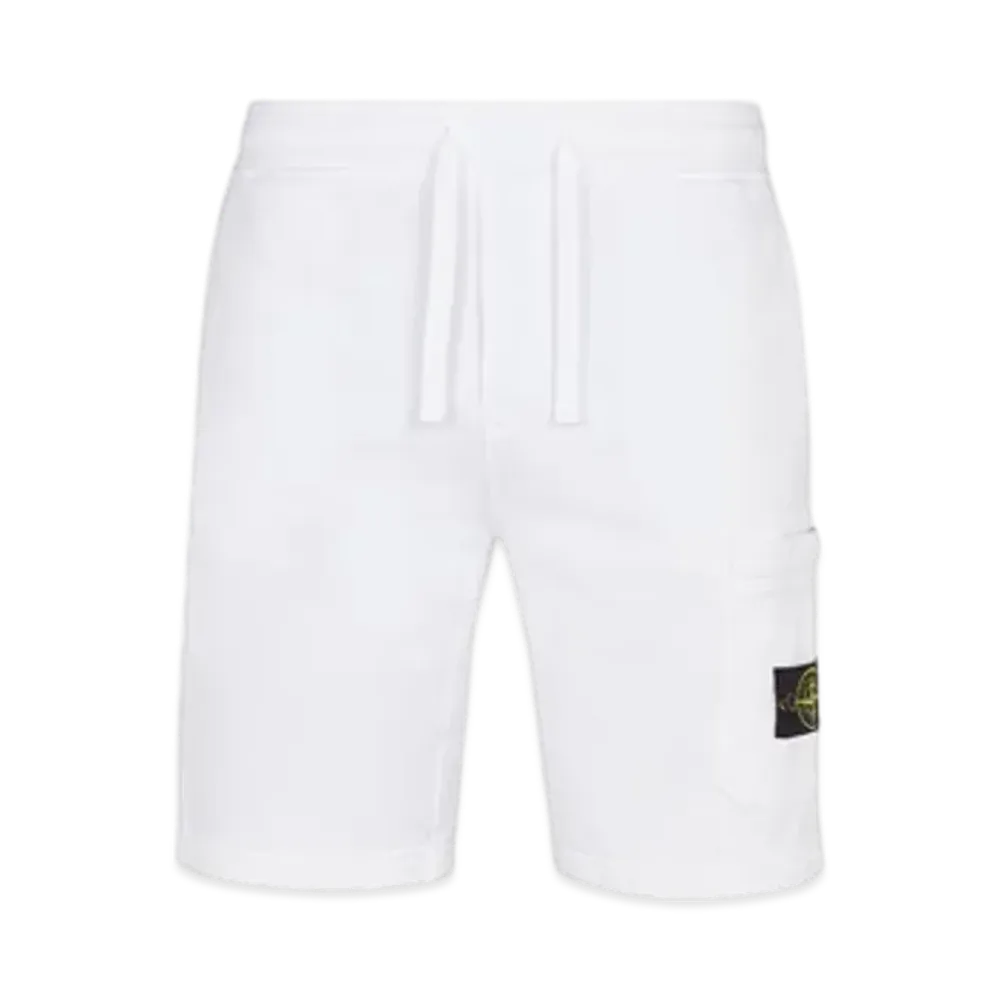Stone Island 64651 Regular Fit Cargo Bermuda Shorts - 24SS "White"