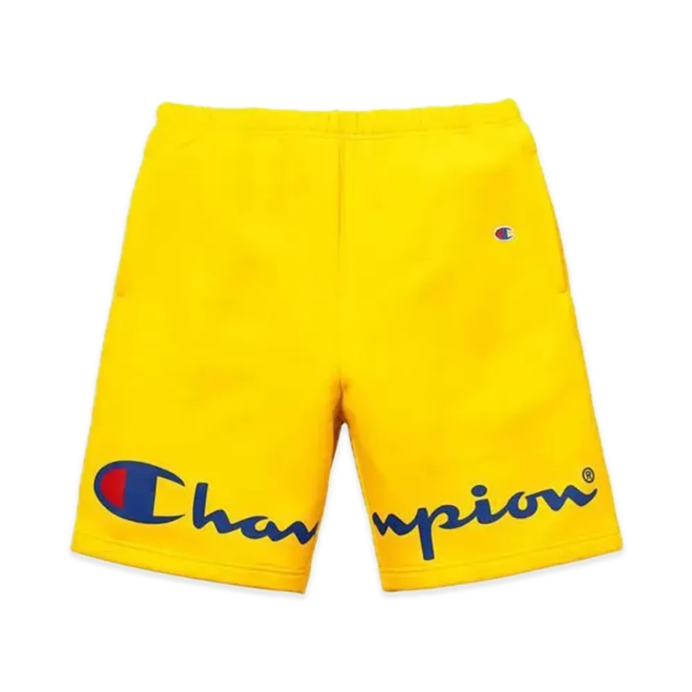 Supreme x Champion Sweatshort "Yellow"