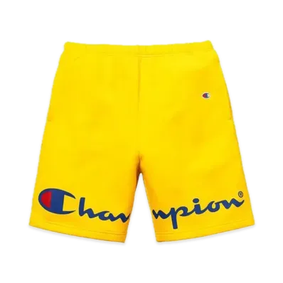 Supreme x Champion Sweatshort "Yellow"